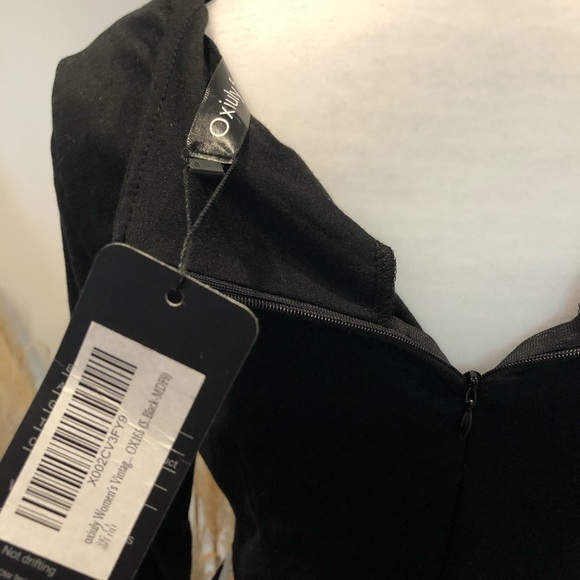 OXIULY | Retro Floral Dress - Picture 3 of 3